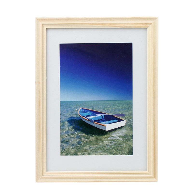 Rama foto Ocean Boat, 13x18 cm, lemn, aspect vintage, de birou Maro inchis - imagine 10